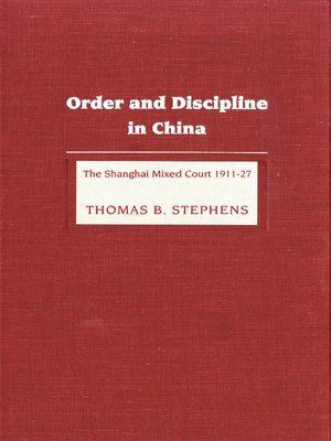 cover image of Order and Discipline in China
